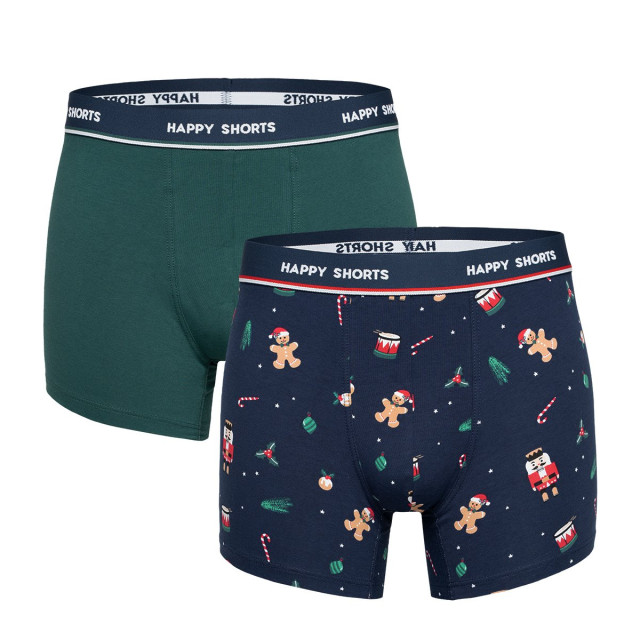 Happy Shorts 2-pack kerst boxershorts heren nutcracker HS-J large