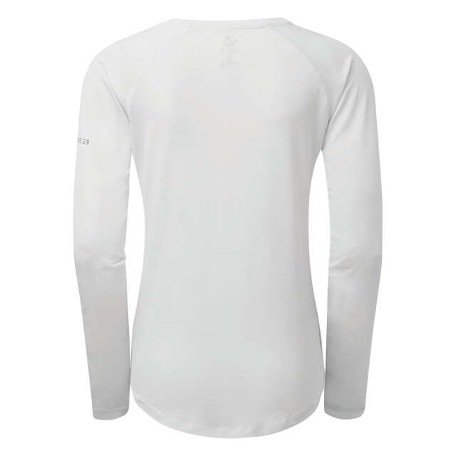 Dare2b Dames discern t-shirt met lange mouwen UTRG5037_white large
