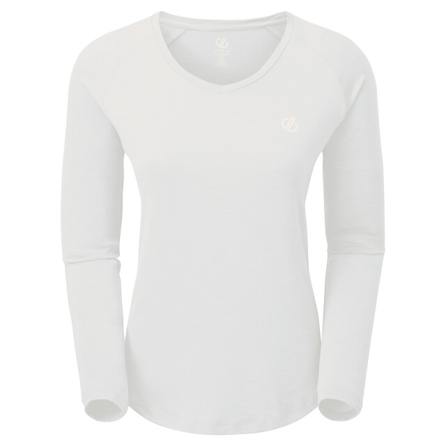 Dare2b Dames discern t-shirt met lange mouwen UTRG5037_white large