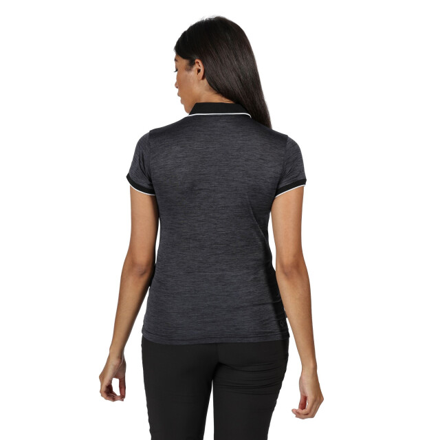 Regatta Dames remex ii polo hals t-shirt UTRG4477_black large