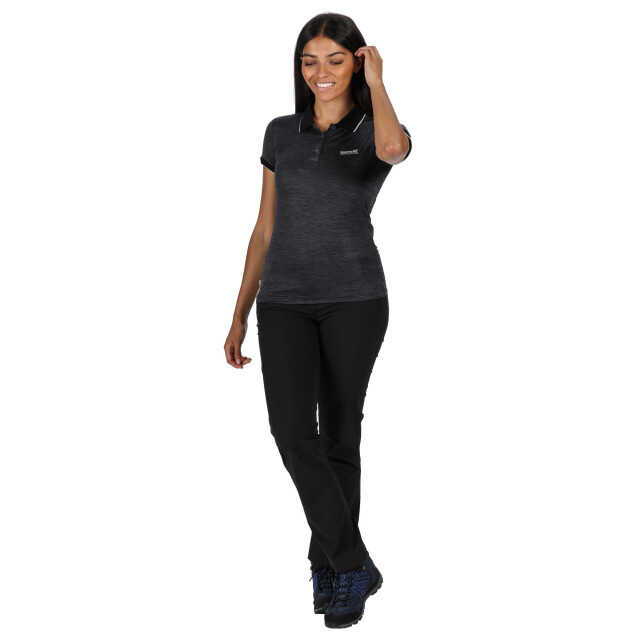 Regatta Dames remex ii polo hals t-shirt UTRG4477_black large