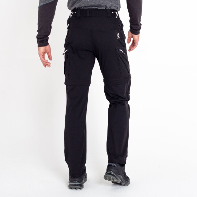 Dare2b Heren tuned in ii multi pocket afritsbare wandelbroek UTRG4149_black large