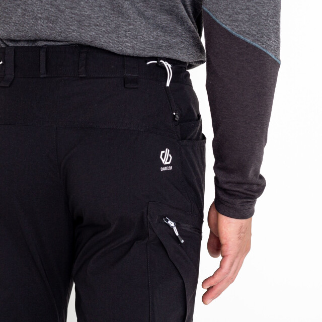 Dare2b Heren tuned in ii multi pocket afritsbare wandelbroek UTRG4149_black large