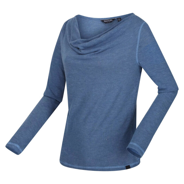 Regatta Dames frayda lange mouwen t-shirt UTRG3739_slateblue large