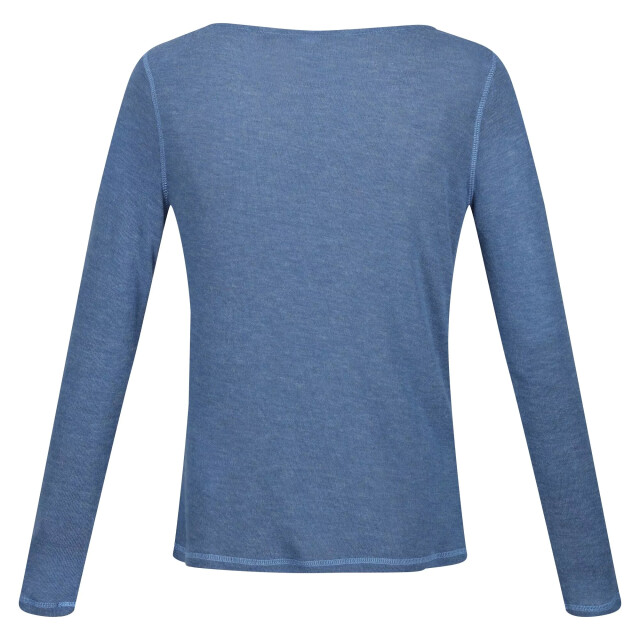 Regatta Dames frayda lange mouwen t-shirt UTRG3739_slateblue large