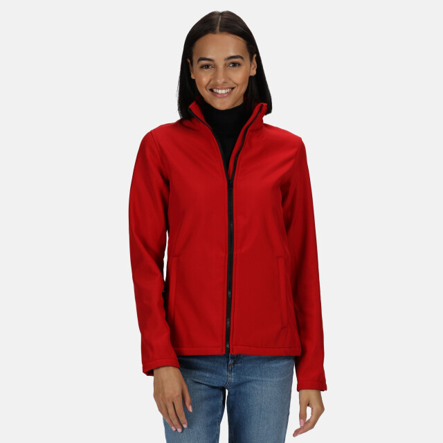 Regatta Dames ablaze printable softshell jas UTRG3561_classicredblack large