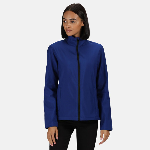 Regatta Dames a printable softshell jas UTRG3561_royalblueblack large