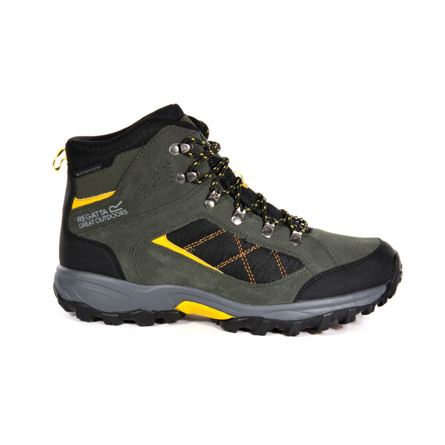 Regatta Grote buitenshuis mens kota mid walking boot UTRG2839_darkkhakigold large