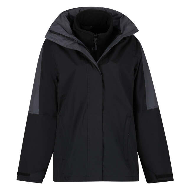 Regatta Regatta dames defender iii 3-in-1 jas (waterdicht & winddicht) UTRG1598_blacksealgrey large