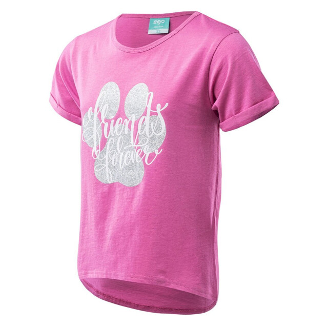 Bejo Meisjes bloom paw print t-shirt UTIG2558_superpink large