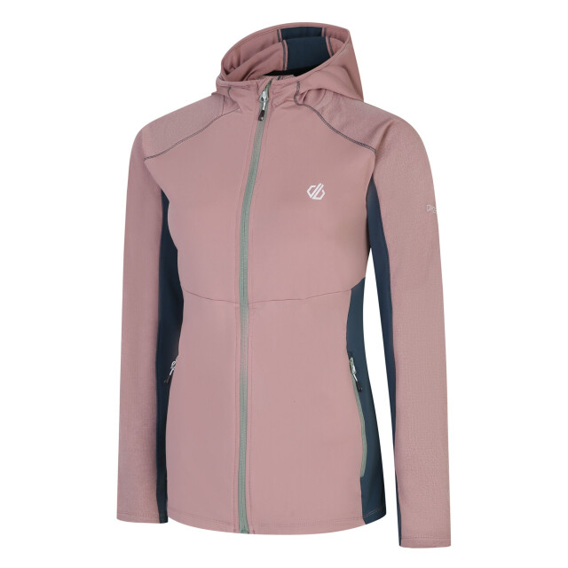 Dare2b Dames convey ii hooded core stretch midlayer UTRG8681_duskyrose large