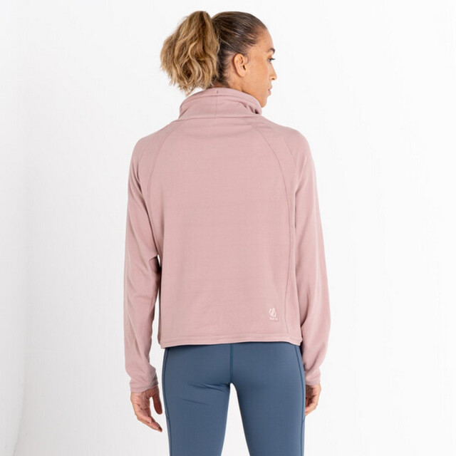 Dare2b Dames fleur east glide sweatshirt met hoge hals UTRG8680_duskyrose large