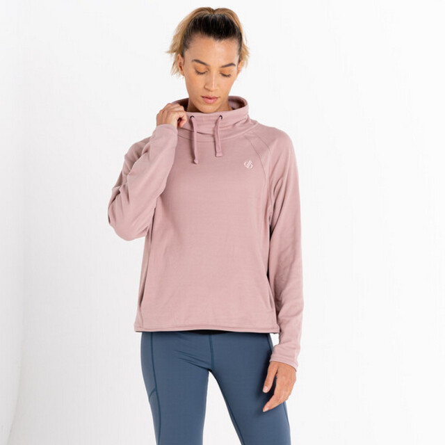 Dare2b Dames fleur east glide sweatshirt met hoge hals UTRG8680_duskyrose large