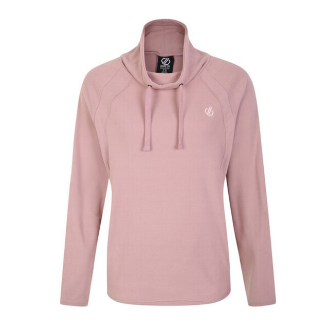 Dare2b Dames fleur east glide sweatshirt met hoge hals UTRG8680_duskyrose large