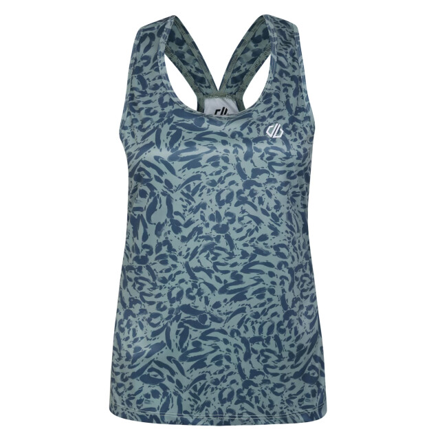 Dare2b Dames ardency ii animal print gerecycled lichtgewicht vest top UTRG8621_lilypadgreen large