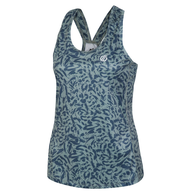 Dare2b Dames ardency ii animal print gerecycled lichtgewicht vest top UTRG8621_lilypadgreen large
