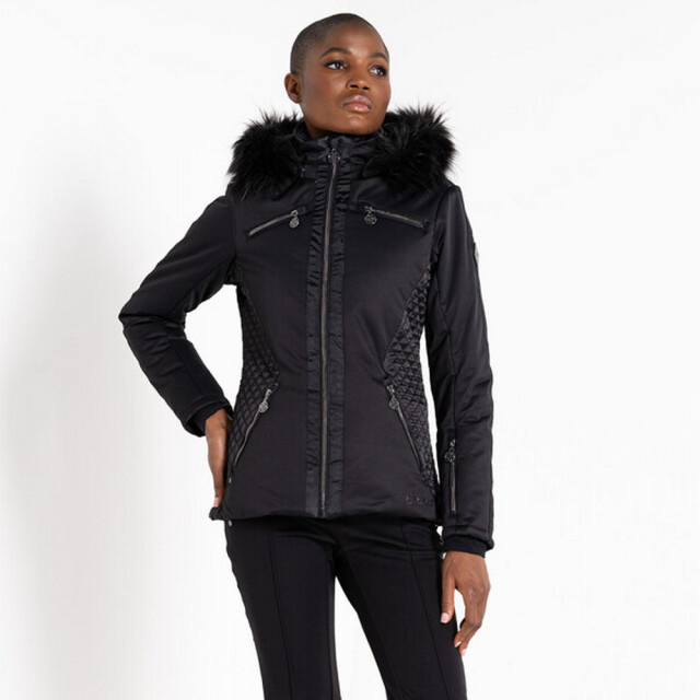 Dare2b Dames julien macdonald supermacy plain ski jacket UTRG8540_black large