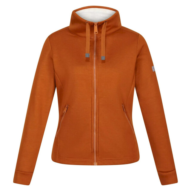 Regatta Dames azariah full zip fleece jacket UTRG8525_copperalmondlightvanilla large