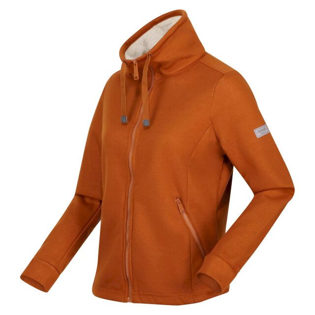 Regatta Dames azariah full zip fleece jacket UTRG8525_copperalmondlightvanilla large