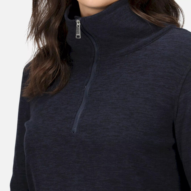 Regatta Dames kizmitt marl half zip fleece top UTRG8447_navyblack large