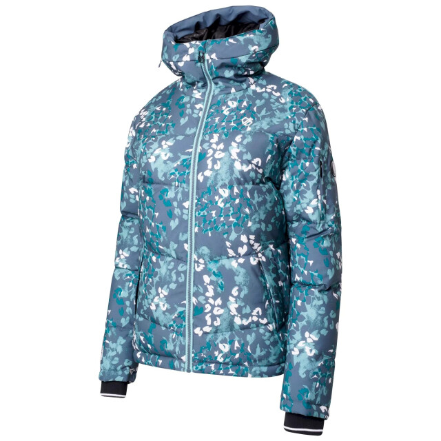 Dare2b Dames verdict animal print geïsoleerde hooded ski jacket UTRG8397_cantongreen large
