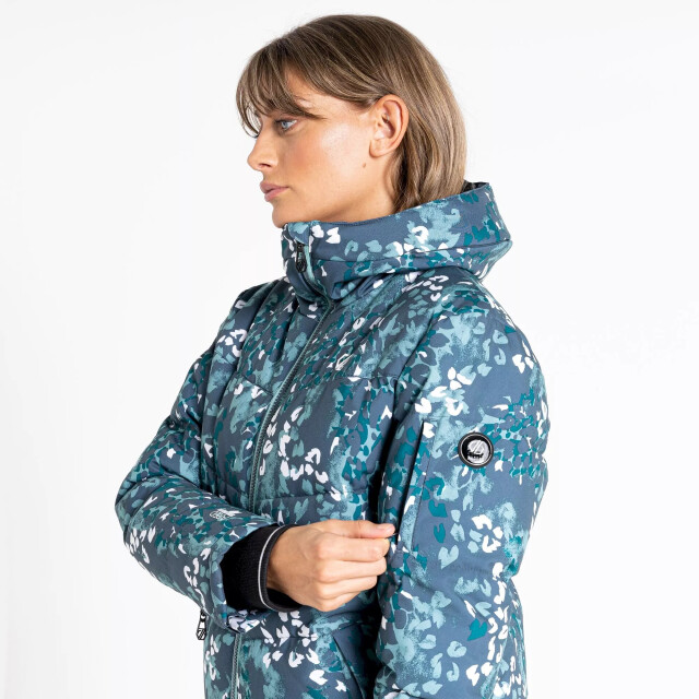 Dare2b Dames verdict animal print geïsoleerde hooded ski jacket UTRG8397_cantongreen large