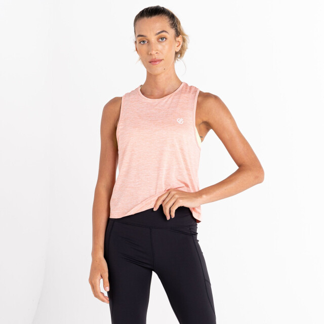 Dare2b Dames meditate marl crop top UTRG8653_apricotblush large