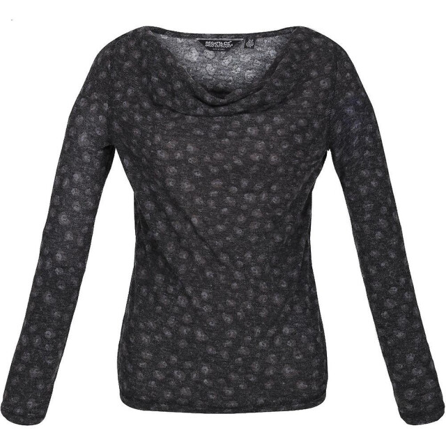Regatta Dames frayda dierenprint koehals top UTRG8377_blackstormgrey large