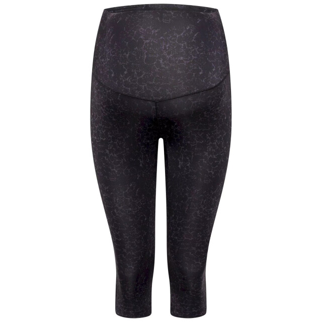 Dare2b Dames influential ii molecular print maternity 3/4 leggings UTRG8432_black large