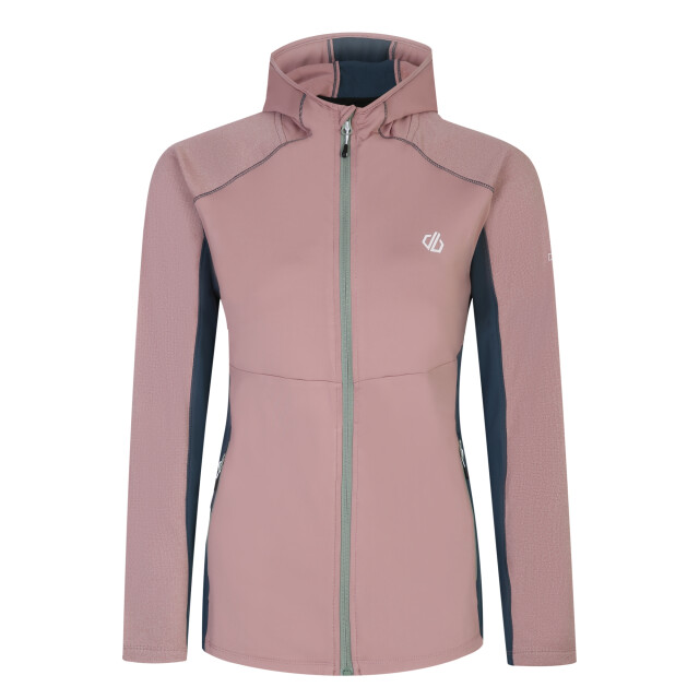 Dare2b Dames convey ii hooded core stretch midlayer UTRG8681_duskyrose large
