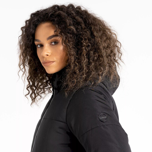 Dare2b Dames reputable gewatteerde jas over de hele lengte UTRG8345_black large