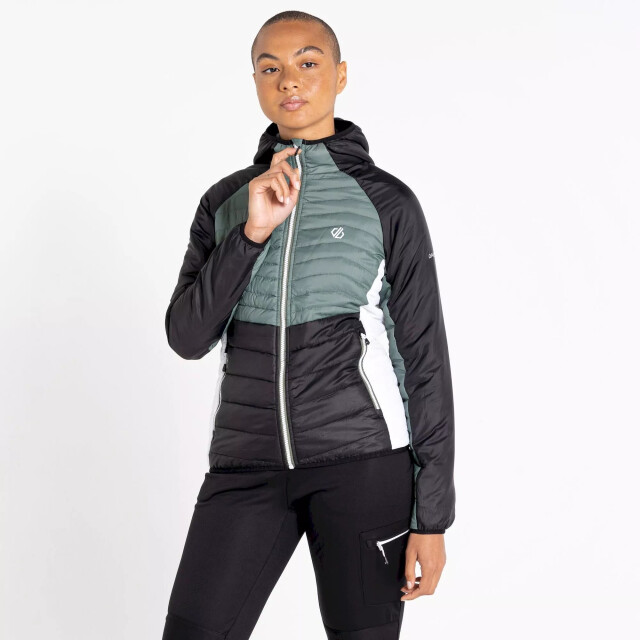 Dare2b Dames surmount ii wollen gewatteerde jas UTRG8347_duckgreenblack large