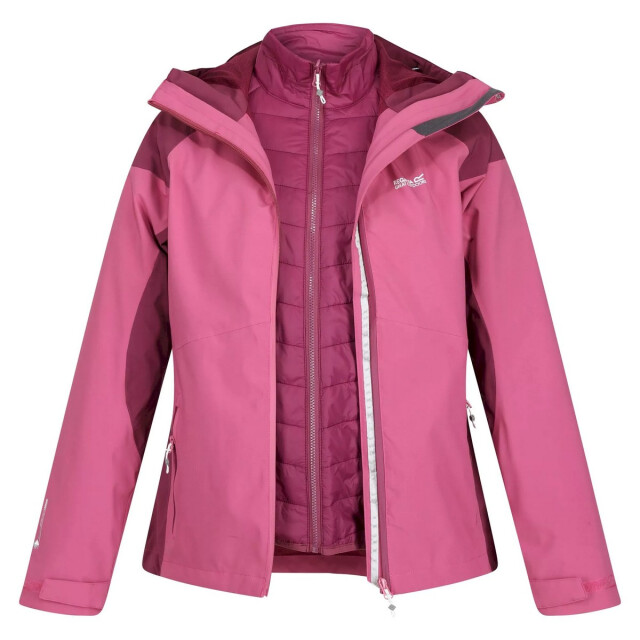 Regatta Dames wentwood vii 2 in 1 waterdichte jas UTRG8279_violetamaranthhaze large