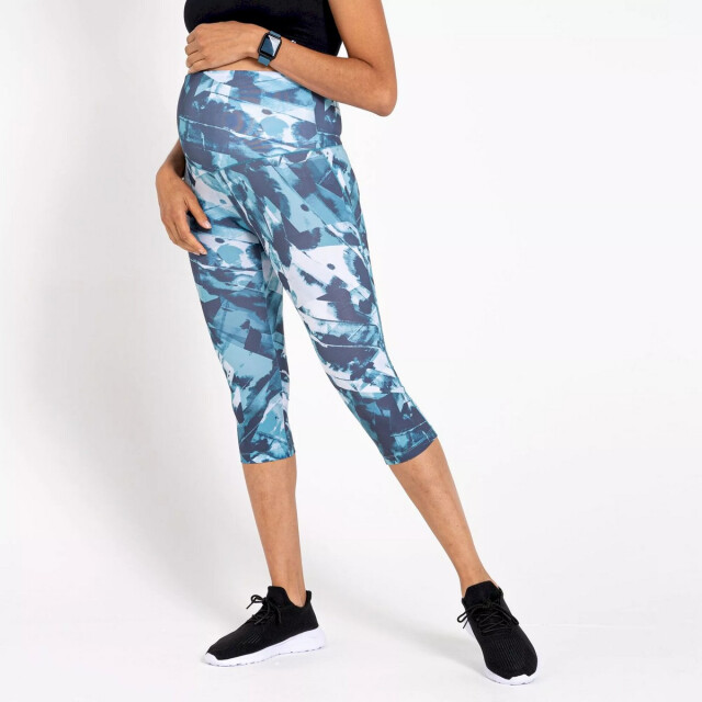 Dare2b Dames influential ii painted effect maternity 3/4 tights UTRG8323_dragonflyink large