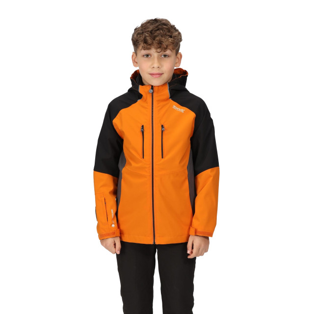 Regatta Kinderen/kinderen hydrate vii 3 in 1 waterdichte jas UTRG8217_autumnmapleblack large