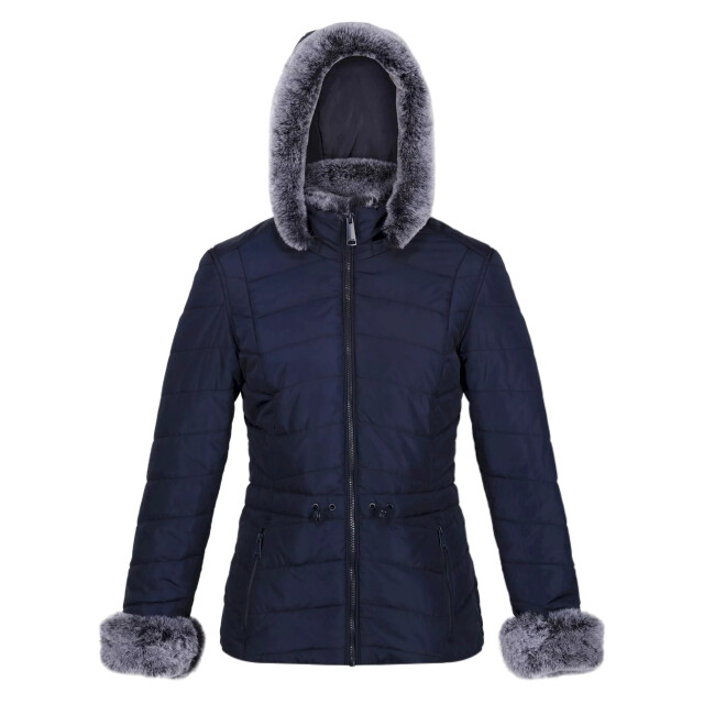Regatta Dames willabella jas met bontrand UTRG8171_navy large