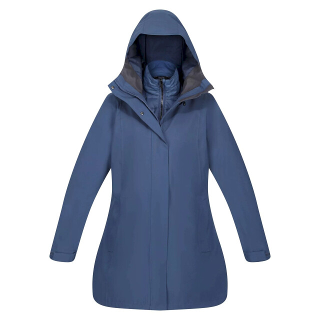 Regatta Dames denbury iii 2 in 1 waterdichte jas UTRG8147_darkdenim large