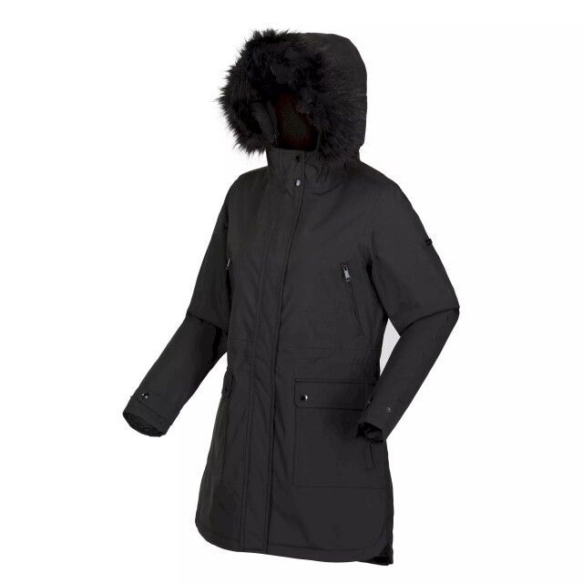 Regatta Dames sabinka parka met bontrand UTRG8148_black large