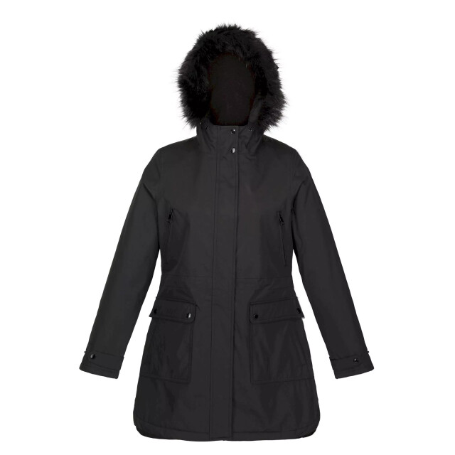 Regatta Dames sabinka parka met bontrand UTRG8148_black large