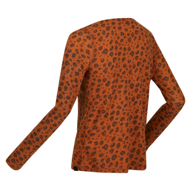 Regatta Dames frayda top met luipaardprint koehals UTRG8187_copperalmond large