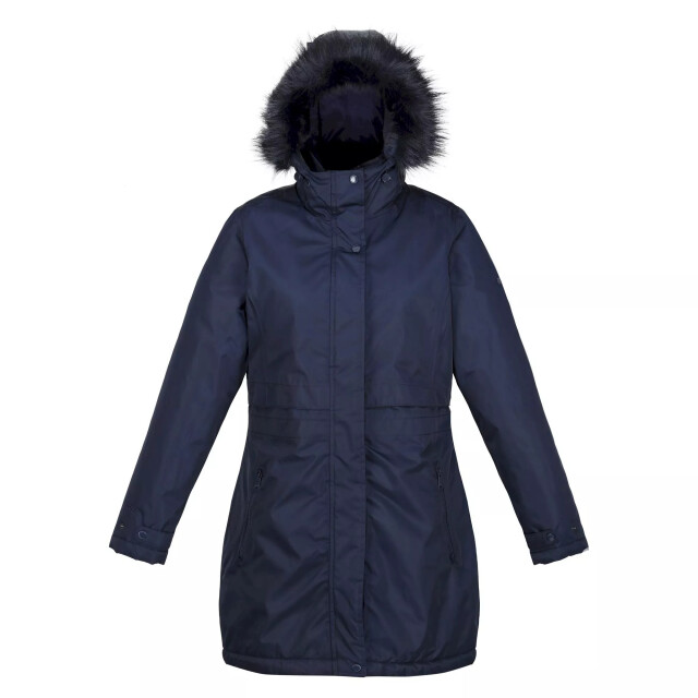 Regatta Dames lyanna parka met bontrand UTRG8165_navy large