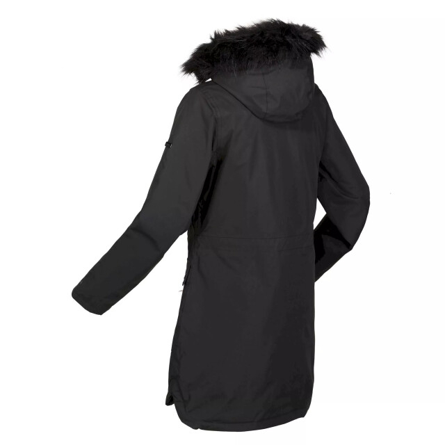 Regatta Dames sabinka parka met bontrand UTRG8148_black large