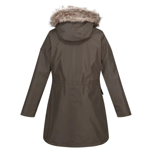 Regatta Dames sabinka parka met bontrand UTRG8148_darkkhaki large