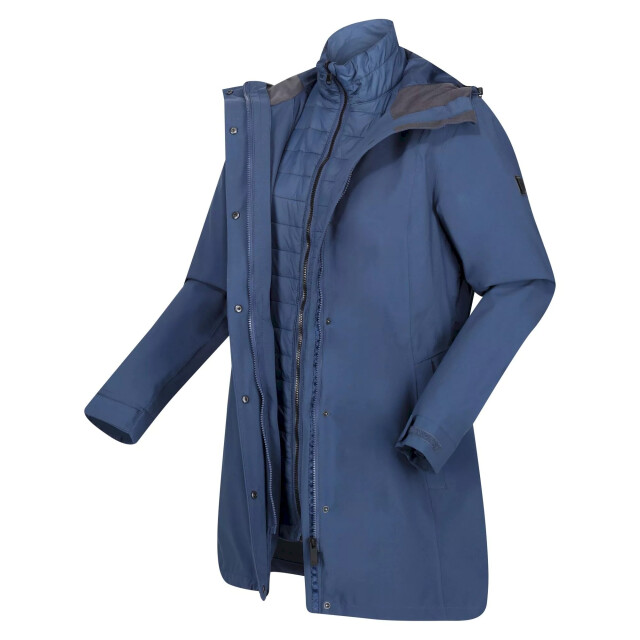 Regatta Dames denbury iii 2 in 1 waterdichte jas UTRG8147_darkdenim large