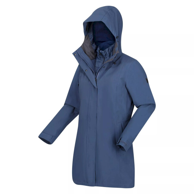 Regatta Dames denbury iii 2 in 1 waterdichte jas UTRG8147_darkdenim large