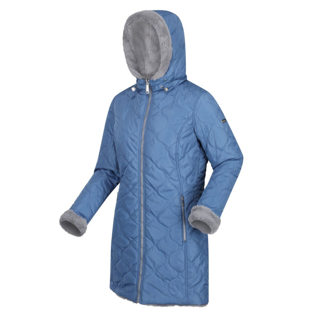 Regatta Dames caileigh omkeerbare parka UTRG8080_slatebluestormgrey large