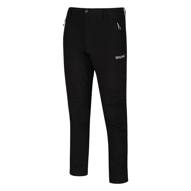 Regatta Grote buitenshuis heren avontuur tech geo ii windbestendige lange been softshell-broek UTRG803_black large