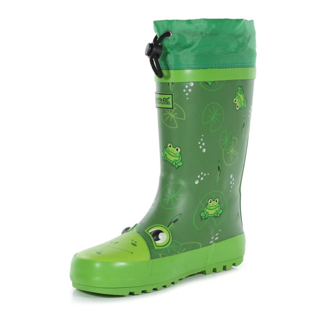 Regatta Kinderen/kinderen mudplay jnr frog square wellington boots UTRG7811_froggreen large