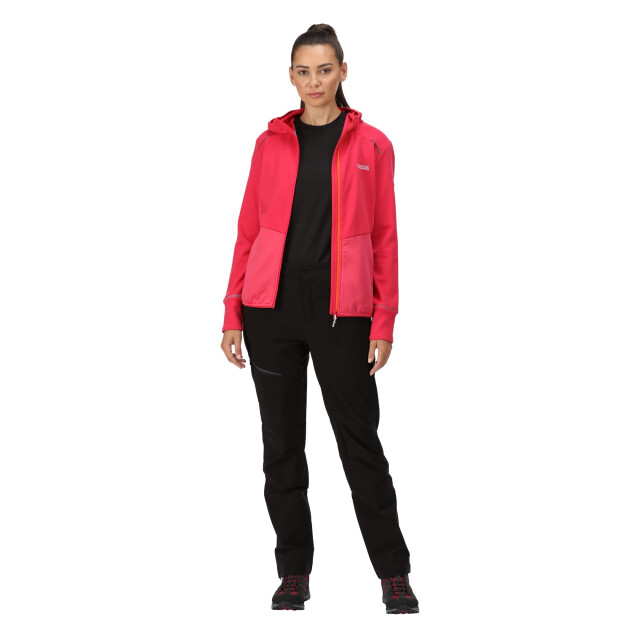 Regatta Dames textured fleece full zip hoodie UTRG7709_rethinkpinktropicalpink large