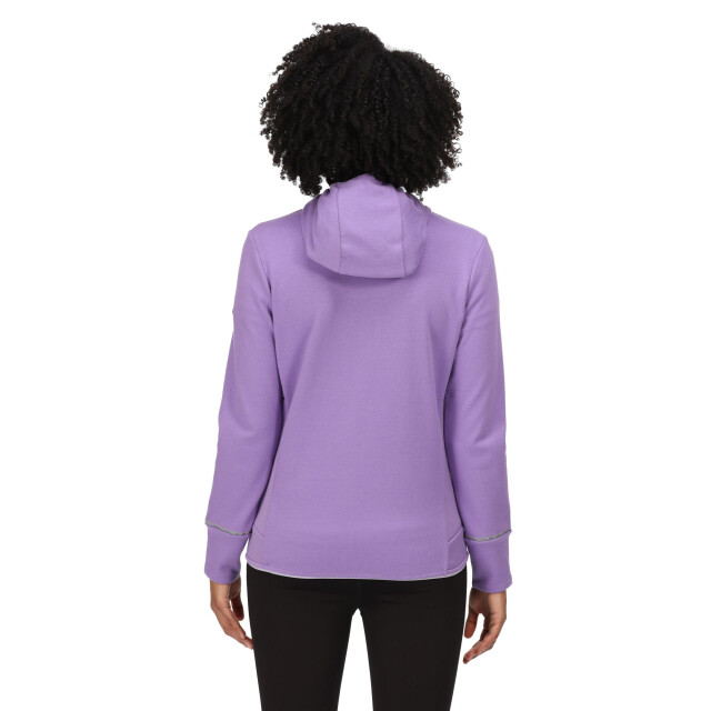 Regatta Dames textured fleece full zip hoodie UTRG7709_lightamethystpastellilac large